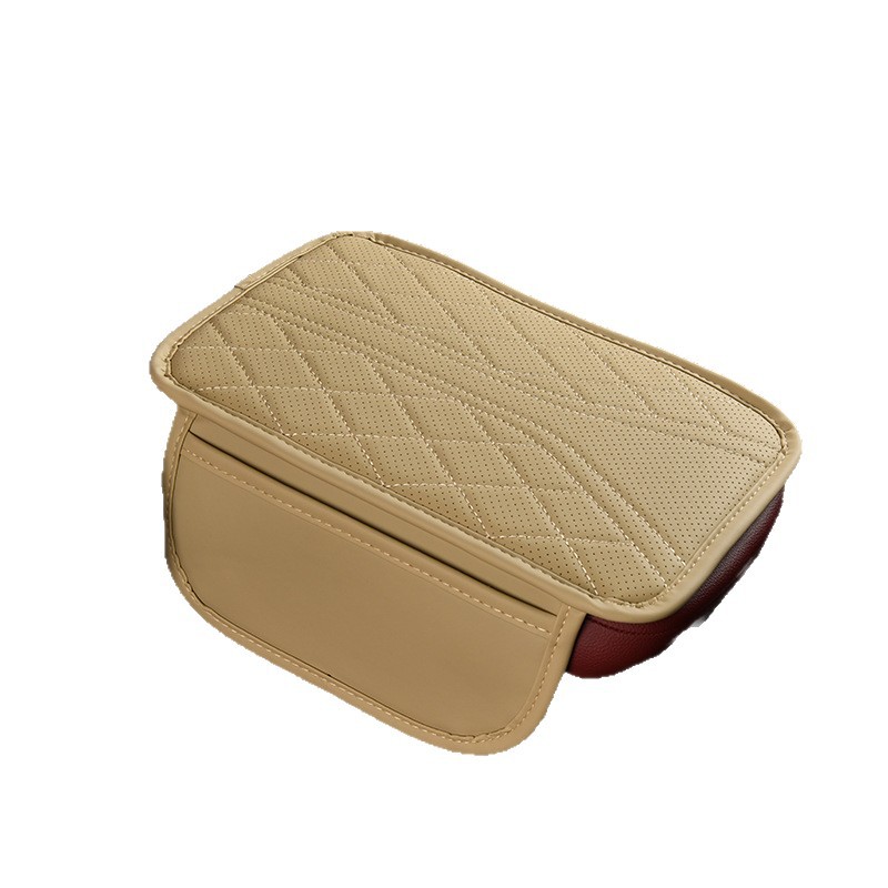 Car Central Control Armrest Box Pad Widened Thickened Leather Handheld Storage Box Pad Car Universal Storage Bag Multifunctional