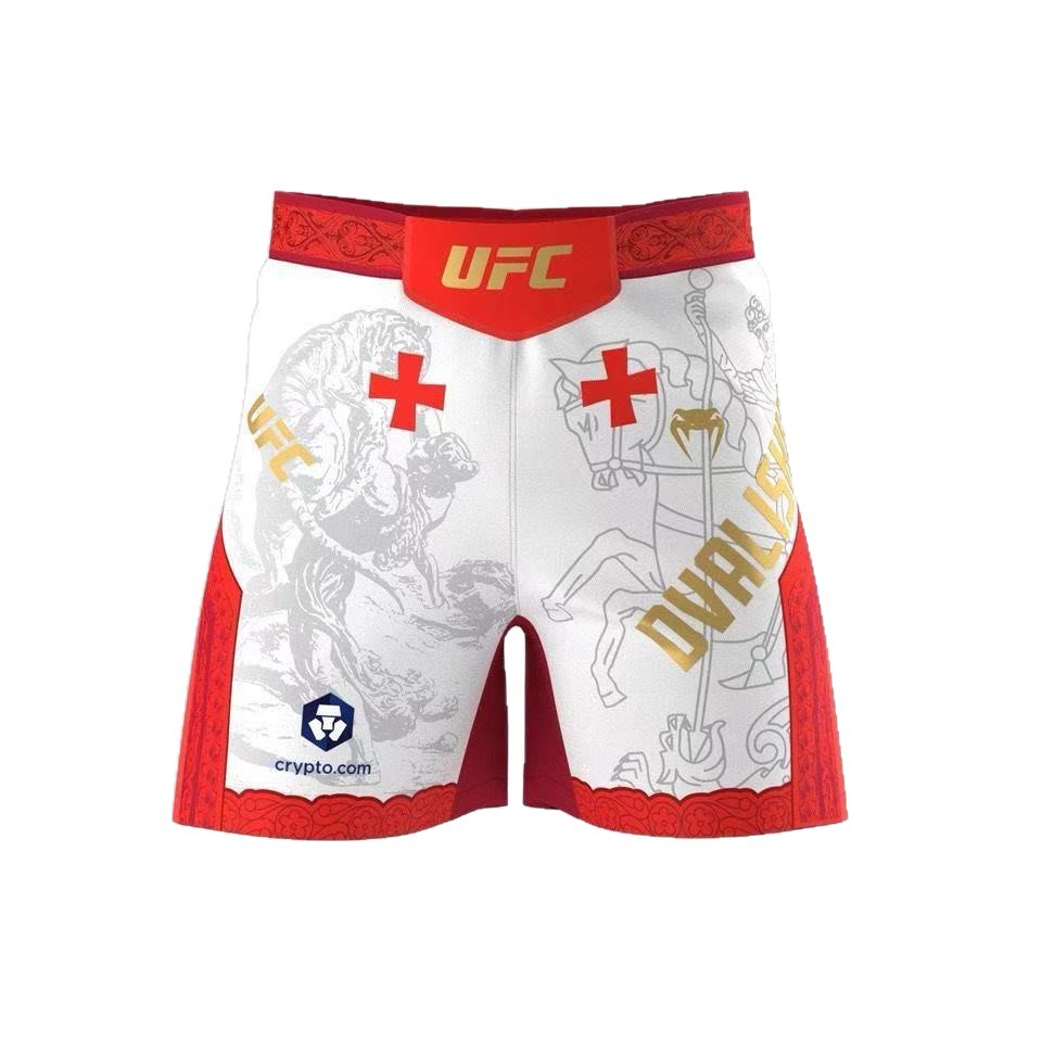 Ufc New Boxing Uniform Five-Point Pants Set Combat Sanda Fighting Sports Fitness Training Uniform Cross-Border