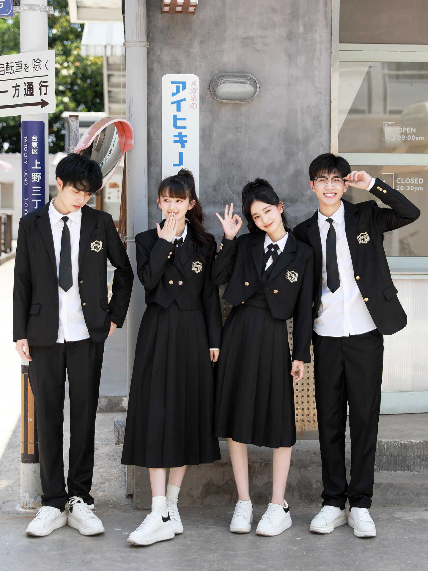 Sports meeting college style graduation class uniform school suit chorus poetry recitation performance uniform high school junior high school students adult