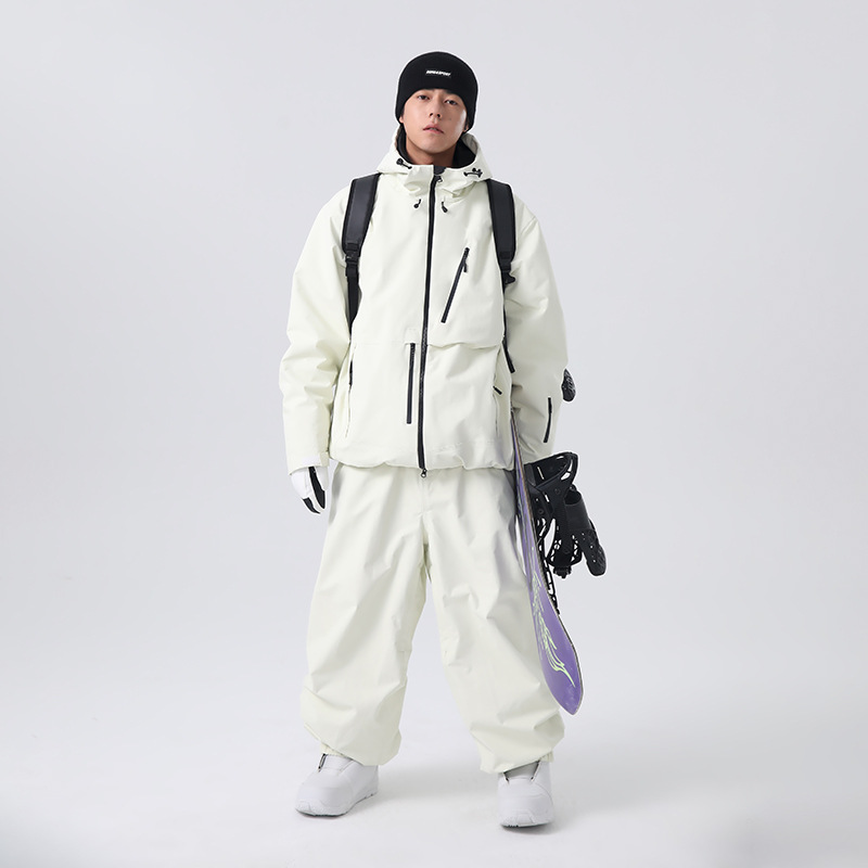 Лыжная одежда Xueyipai для мужчин и женщин, топы с добавлением хлопка 2025 новая водонепроницаемая лыжная верхняя одежда 3L
