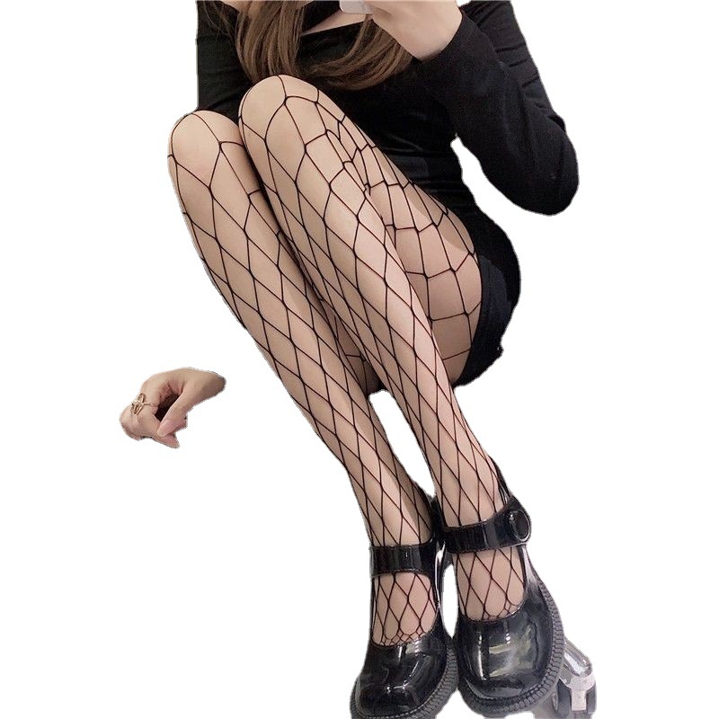 Pantyhose spring and summer pantyhose ladies stockings European and American sexy long fish mesh socks with drill factory wholesale 71