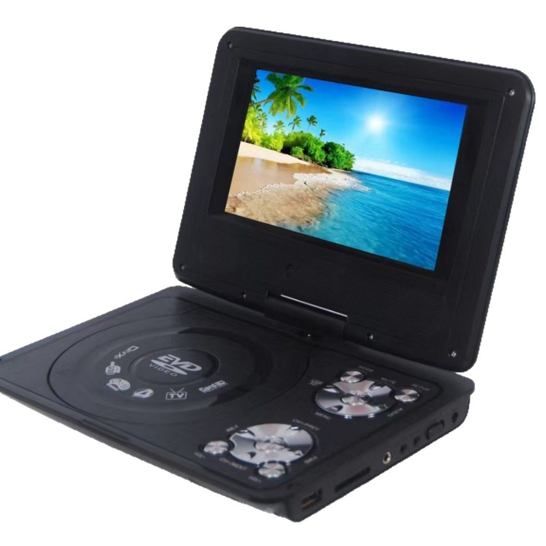 Foreign trade hot products ultra-thin HD 7.8 inch mobile DVD player with TV portable evd player