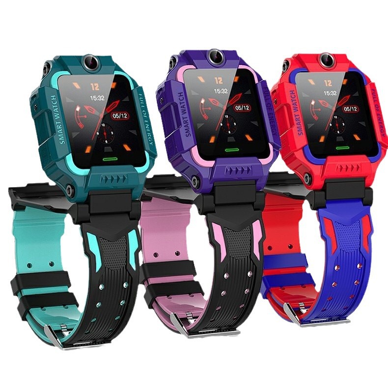 Cross-Border Sixth Generation Deep Waterproof 360 ° Rotating Flip Cover Q19 Smart Kidsren's Phone Watch Positioning Photo Export