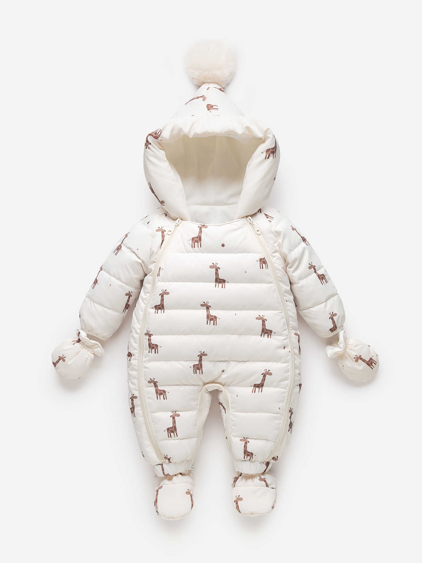 25 Baby down Jackets, Winter Jumpsuits, Baby Warm Outing Clothes, Newborn Thickeneded Robes, Rompers