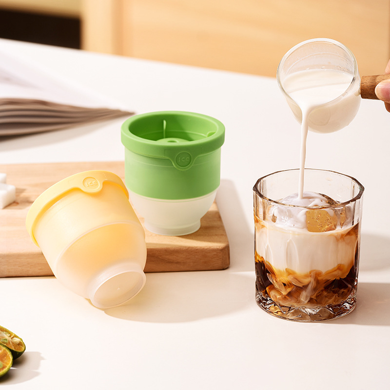 Whiskey Round Ice Hockey Mold Household Food Grade Ice Cube Making Artifact Quick Frozen Round Ice Pad Model Wholesale