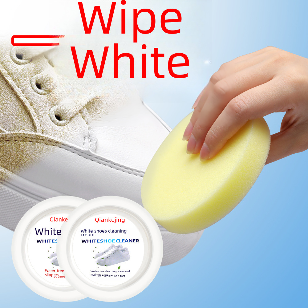 Qiancan net small white shoes cleaning cream sports shoes wave shoes decontamination cream wash-free white shoes care and maintenance manufacturers wholesale