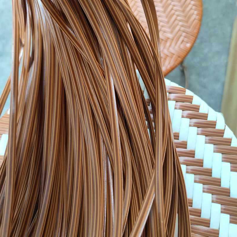 Xt Rattan Weaving DIY Material Pe Rattan Plastic Rope Flat Piece Rattan Repair Hanging Basket Rocking Chair Backrest Chair