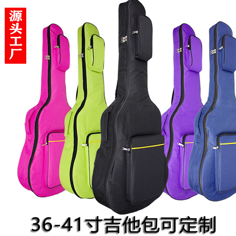 Прямые продажи с завода, обновленная сумка для народной гитары 41 дюйм, рюкзак для акустической гитары 36 дюймов, утолщенная и хлопковая с возможностью печати