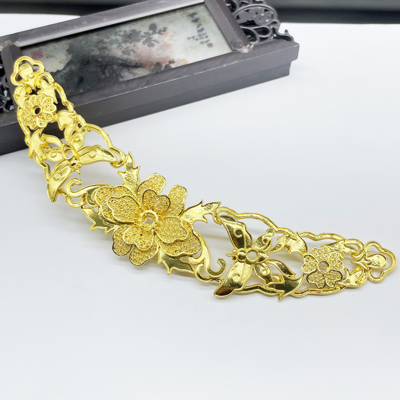 diy jewelry accessories antique hairpin alloy butterfly flower hair crown bridal hair accessories homemade handmade materials wholesale