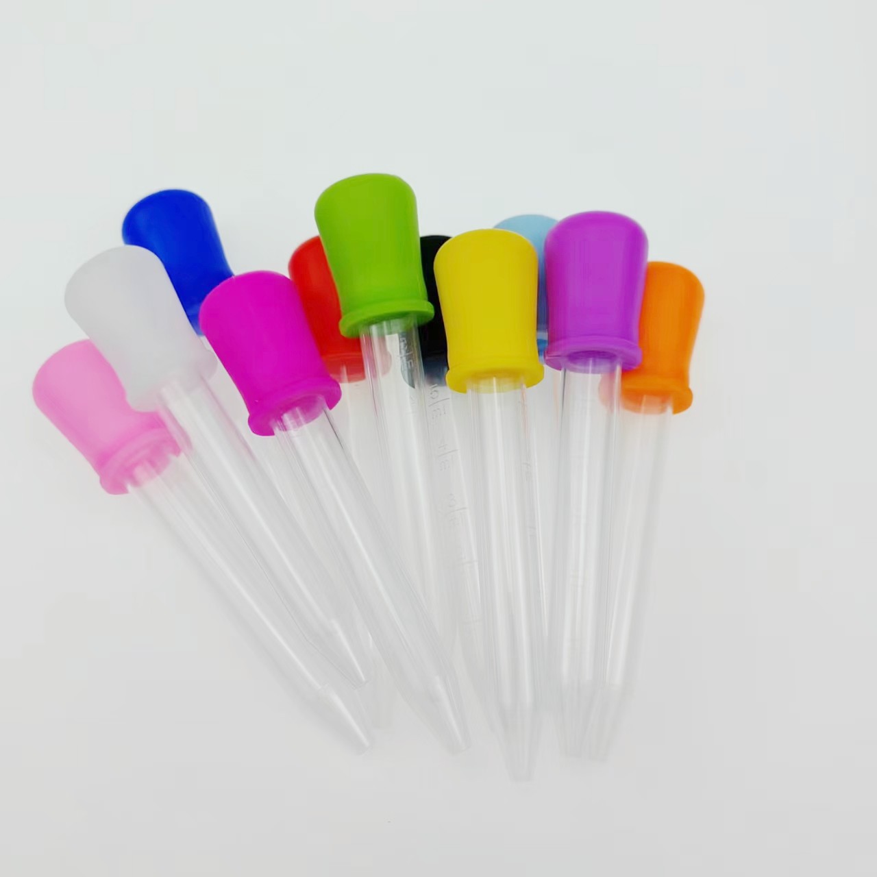 Silicone dropper Children Baby anti-choke medicine feeder medicine dropper 5ml test tube medicine feeding tool dropper
