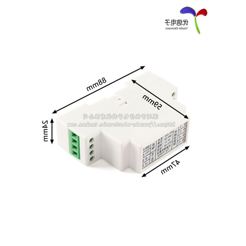 Guide Rail Electronic Scale Weighing Pressure Sensor Conversion Acquisition Module Rs485 Interface Modbus Rtu Device