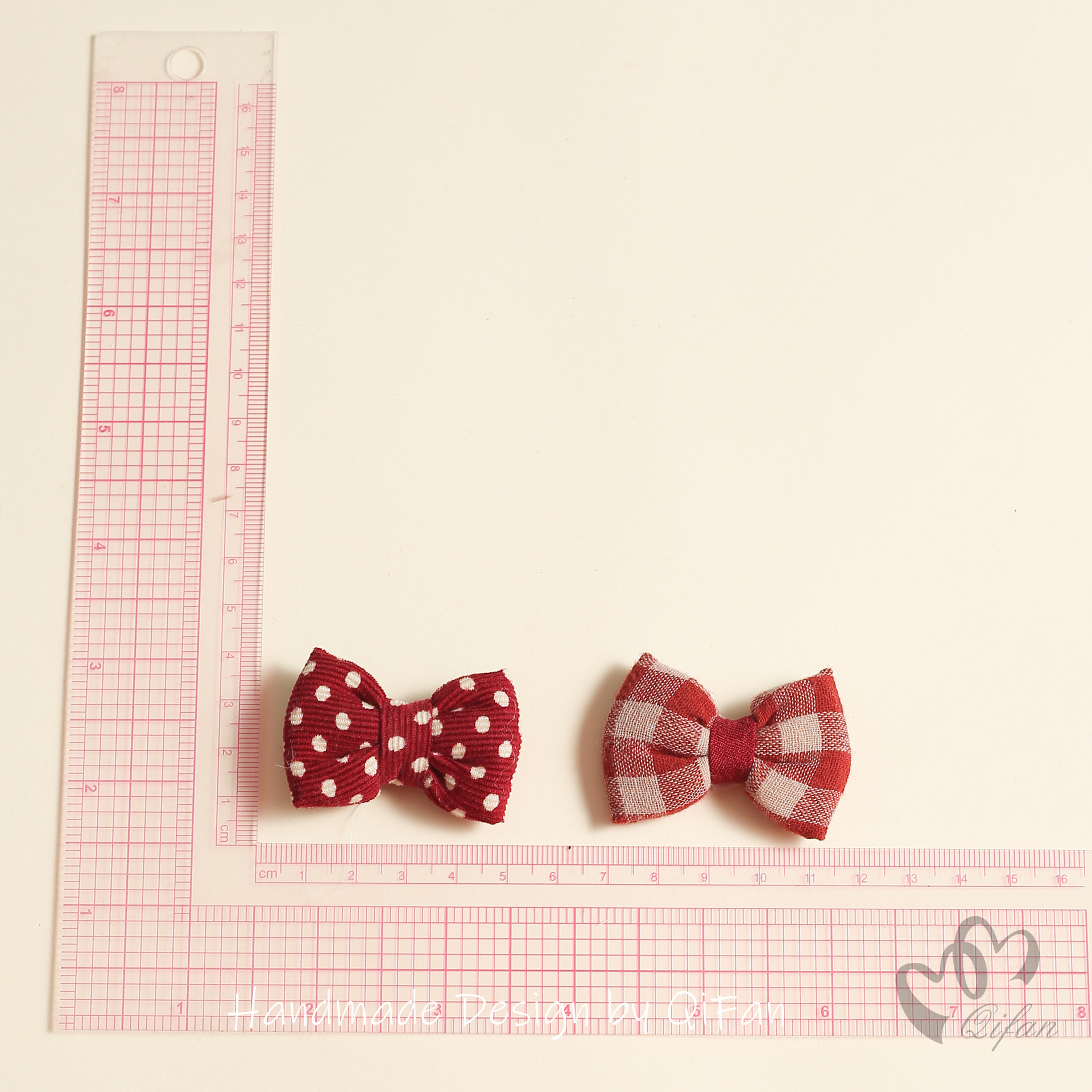 Korean Style Red Cotton-Filled Stereo Bow Small Pillow DIY Hair Accessories Hair Rope Accessories Kidsren's Bows Clothing and Hat Accessories