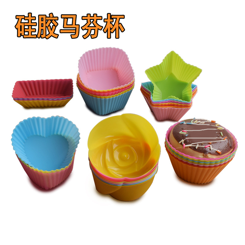 Круглая форма для выпечки в виде звезды и прямоугольной розы 7 см, форма для муссовых тортов DIY