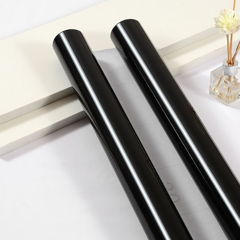 Black High-Gloss Paint Wardrobe Dormitory Desktop Sticker Furniture Renovation Wallpaper Self-Adhesive Waterproof Mirror Shading