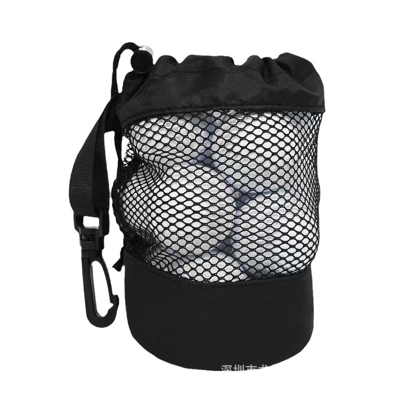 Cross-border New Golf Storage Bag Mesh Bag Single Side Drawstring Mesh Bag Tennis Golf Bundle Pocket