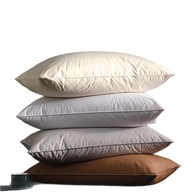 All-Cotton White Goose down Pillow, Neck Protection Pillow, Pillow Core for Home Use, High-End Neck Protection Pillow, Star Hotel down Pillow Manufacturer Wholesale