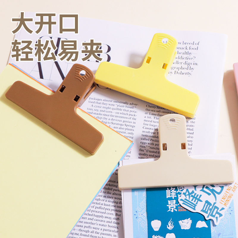 Magnetic Clip in Stock, Colorful Plastic Magnetic Clip, Notebook Clip, Office Receipt, Student Test Paper Folder, Binder Clip