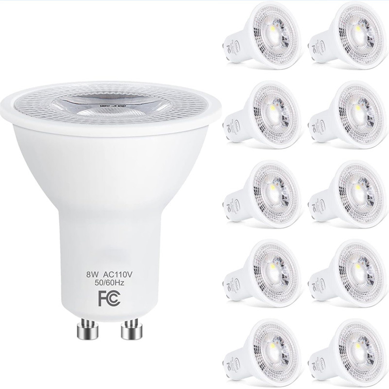 Led Lamp Cup Gu10 Bulb Spotlight Ceiling Light Downlight 220Vgu5.3 Pin Energy-Saving Light Source Cob Super Bright