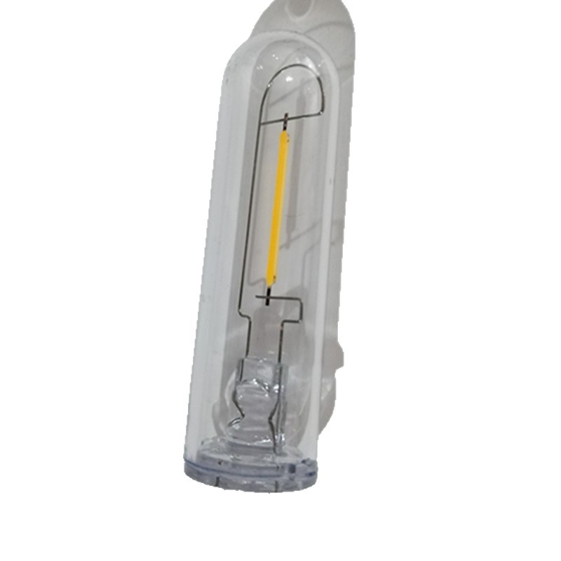 Solar Lawn Lamp Lamp 3Vled Transparent as with Spring Buckle Warm Light 2700K Hard Filament 38mm