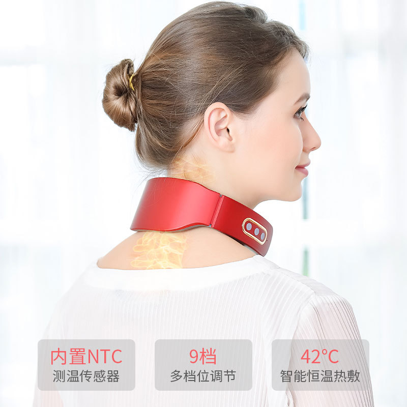 Cross-Border Cervical Spine Massage Instrument Multi-Functional Cervical Spine Massager Electrotherapy Physiotherapy Instrument Pulse Heating Neck Protection Instrument