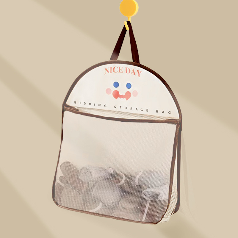 Hanging Storage Net for Miscellaneous Items, Underwear and Socks Storage Hanging Bag, Wardrobe Storage Bag, Door-Back Storage Hanging Wall Bag