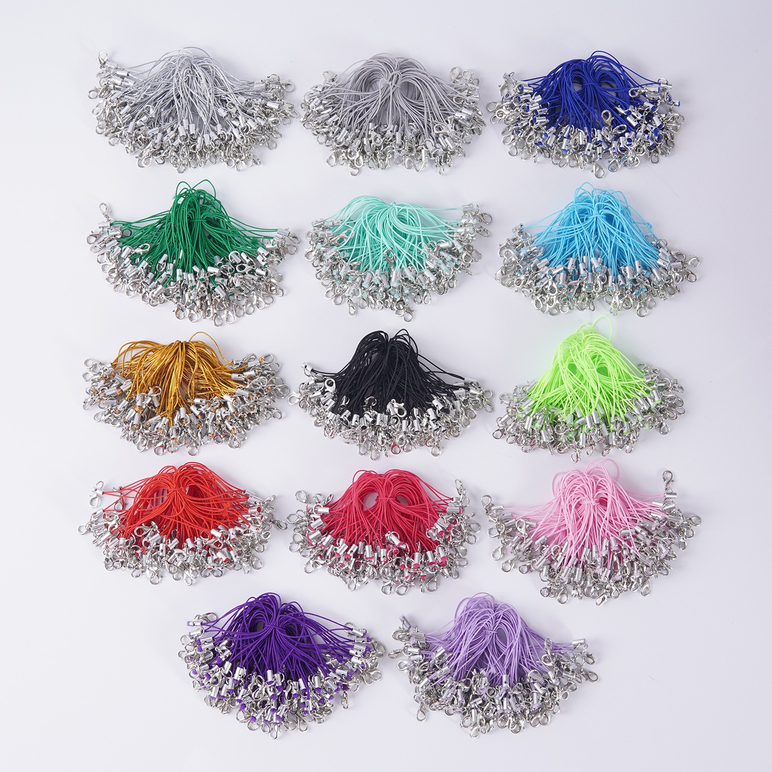 Multicolor Lobster Clasp Phone Strap DIY Handmade Jewelry Accessory Materials Cross-Border Supply Colorful Lanyard Hanging Strap