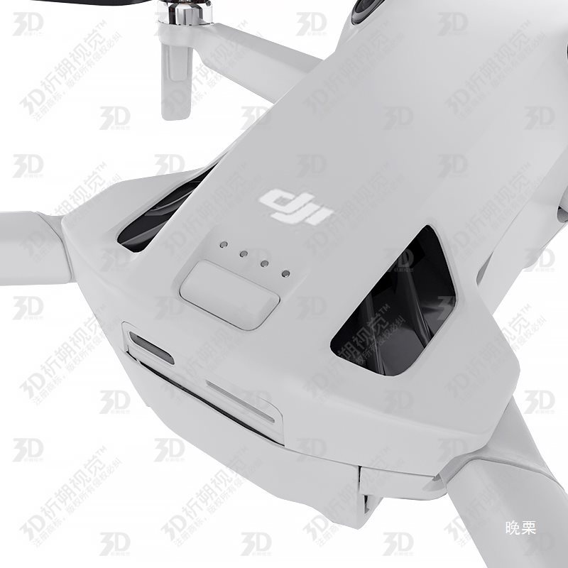 Dji4Pro 3D Model Three-Dimensional Drone Model Drone Keot Rendering C4D Maya