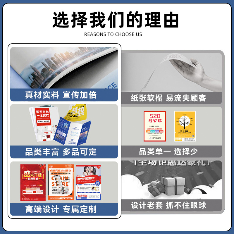 Corporate Promotional Folding Printing, Special-Shaped Leaflets, Customized Manuals Printing, Cross-Border Album Printing, Poster Printing
