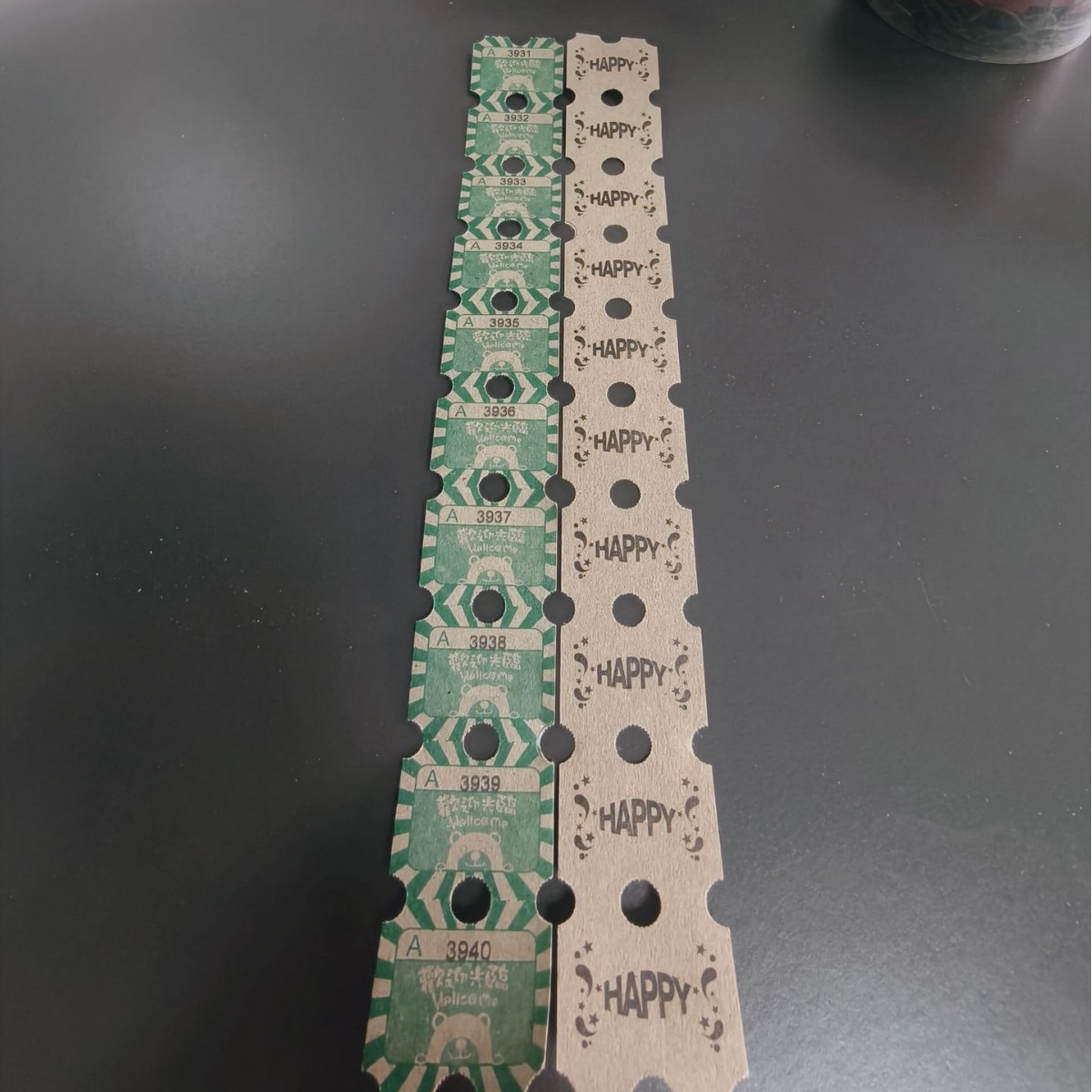 Amusement Park Cardboard Redemption Tickets, Arcade City, Double-Sided Gray Paper Printing Game Console, Double-Sided Lottery Paper, Ready-Made Factory