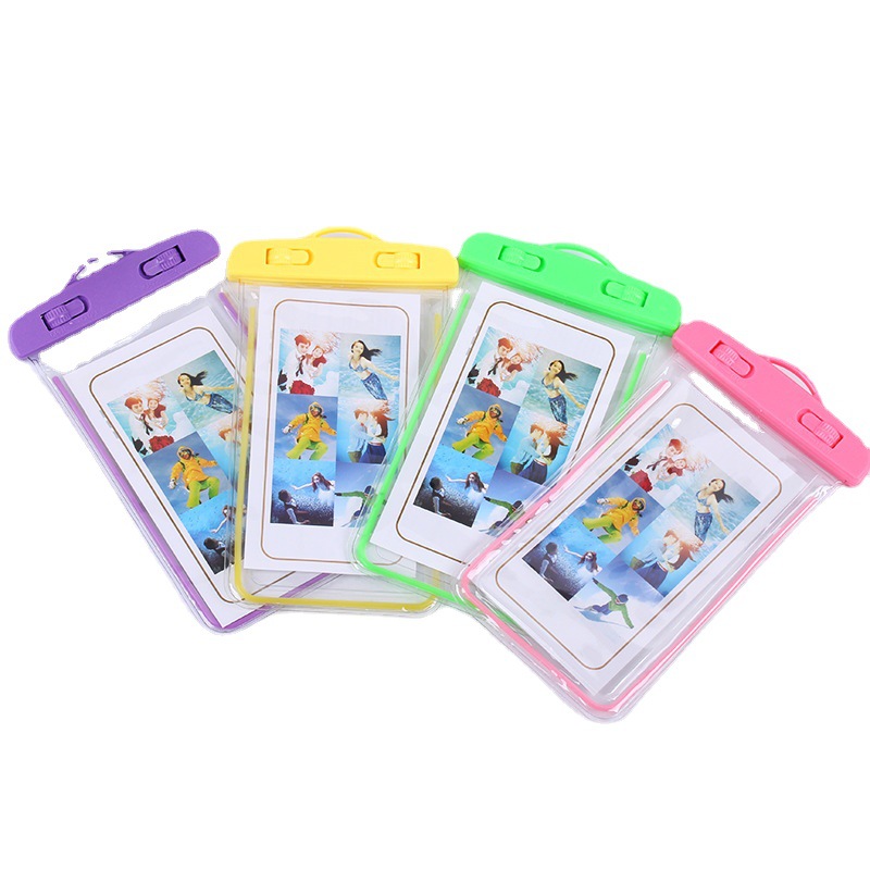 Factory wholesale PVC outdoor luminous mobile phone waterproof bag wholesale mobile phone arm bag sealed transparent swimming waterproof case