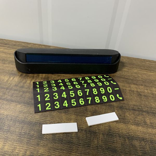 Car Temporary Parking Plate Can Be Printed with LOGO Car Satchel Hidden with Luminous Car Moving Phone Number Plate