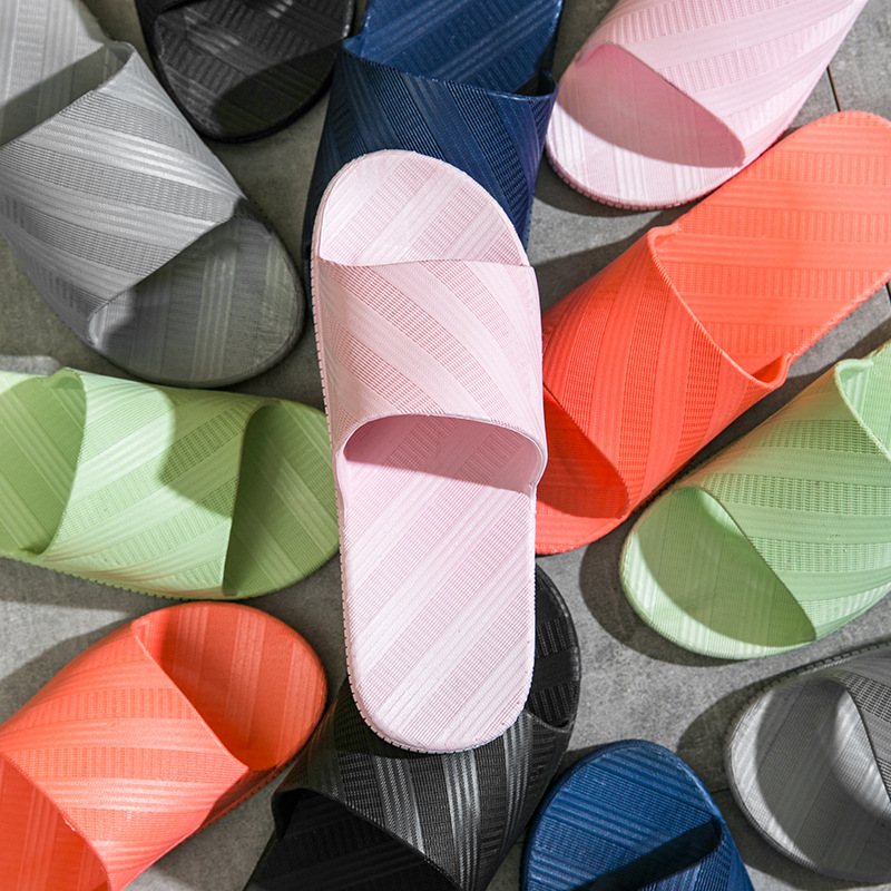 Household Slippers for Women and Men Wholesale Hotel Summer Thick Bottom Bathroom Silent Bath Non-slip Plastic Sandals and Slippers for Men