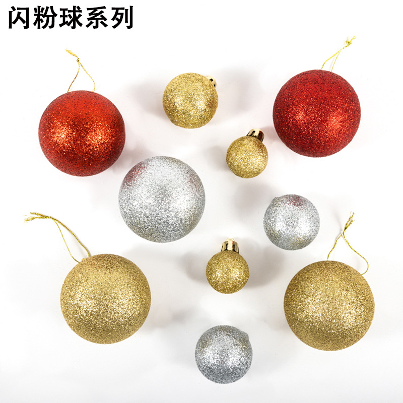 Christmas Tree Decorations Electroplated Christmas Ball Christmas Hanging Plastic Ball Decoration Supplies
