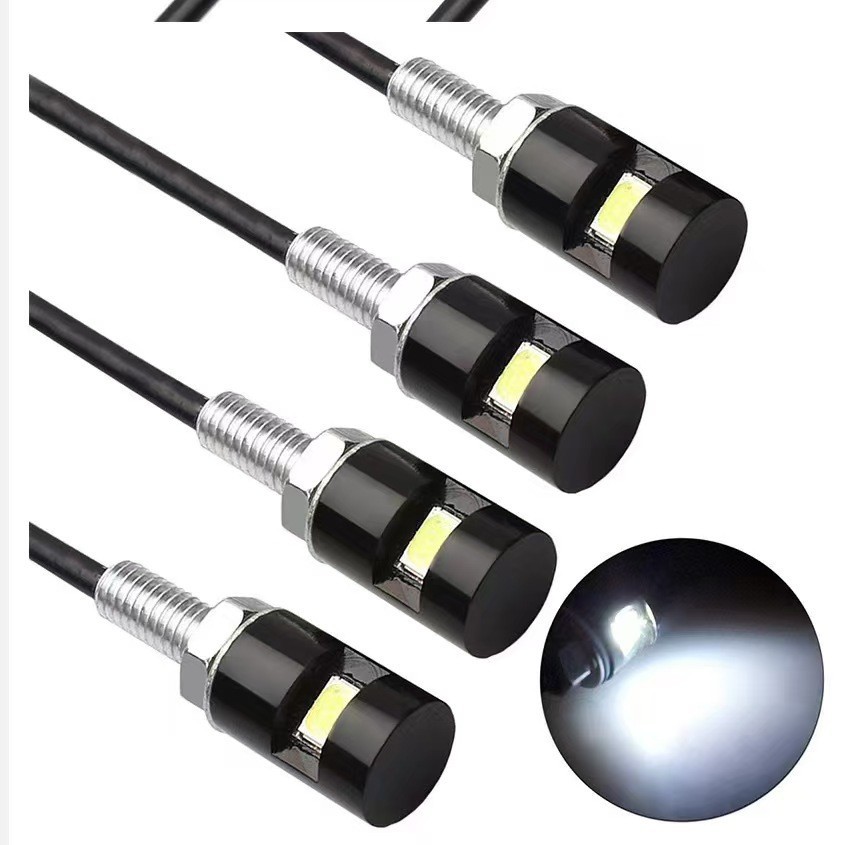 Светодиодный фонарь для номерного знака автомобиля и мотоцикла 5630 1SMD, винтовой свет, задний свет, декоративный свет, свет «орлиный глаз», многофункциональный