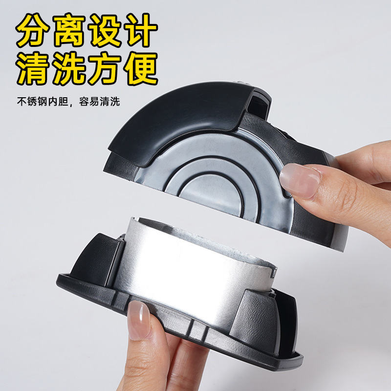 Car Ashtray with Lid, Creative Sliding Cover, High-End Car Accessory, Interior Decoration, Door-Mounted, Non-Falling, Anti-Splash