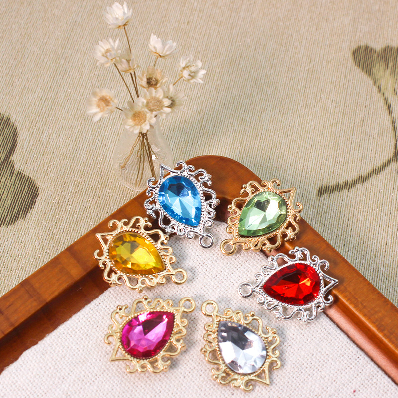 Alloy Lace Water Drop Pendant Pendant DIY Handmade Headwear Earrings Pendant Accessories Clothing Accessories