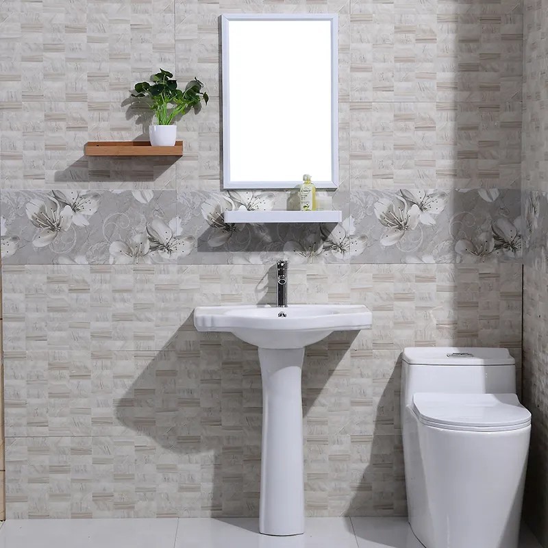 Wholesale Pedestal Basin Ceramic Household Washbasin Small Apartment Bathroom Floor-Standing Balcony Deep Wash Guangdong Chaozhou