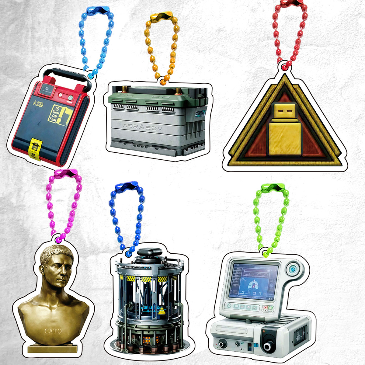 32 Packs of Delta Force Acrylic Blind Bags Creative Weapon Material Heart of Africa Pendant Kidsren's Toys Gifts