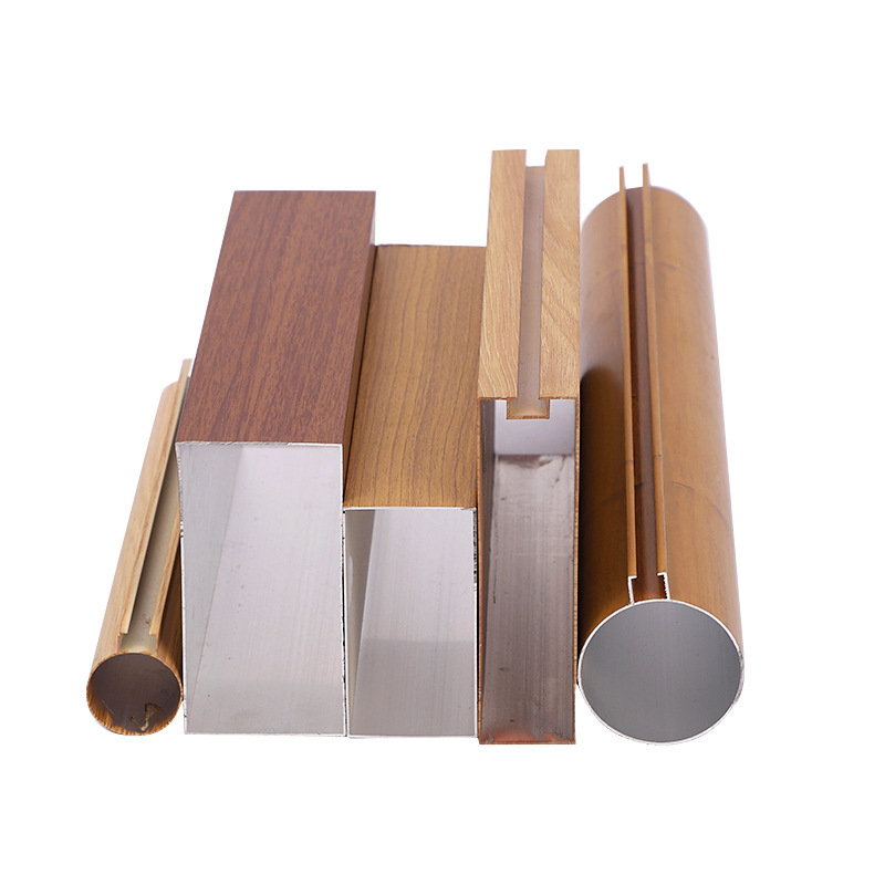 Aluminum Square Pass Ceiling Decoration Aluminum Ceiling Aluminum Magnesium Alloy Iron Square Pass U-shaped Strip Imitation Wood Grain Aluminum Square Pass Grille Ceiling