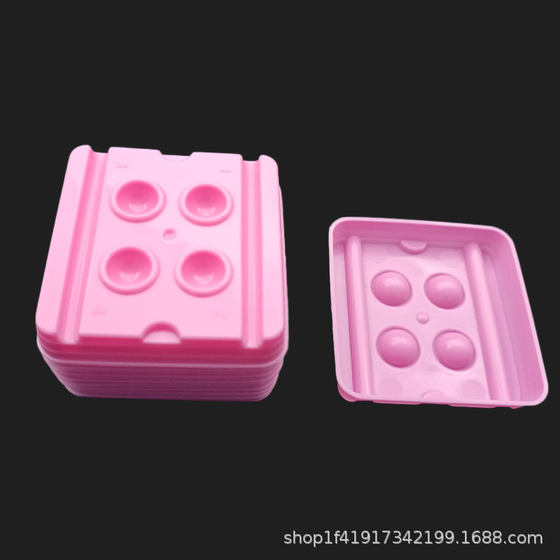 Dental Material Mixing Dish Pink 2-Hole 4-Hole Disposable Adhesive Mixing Cup