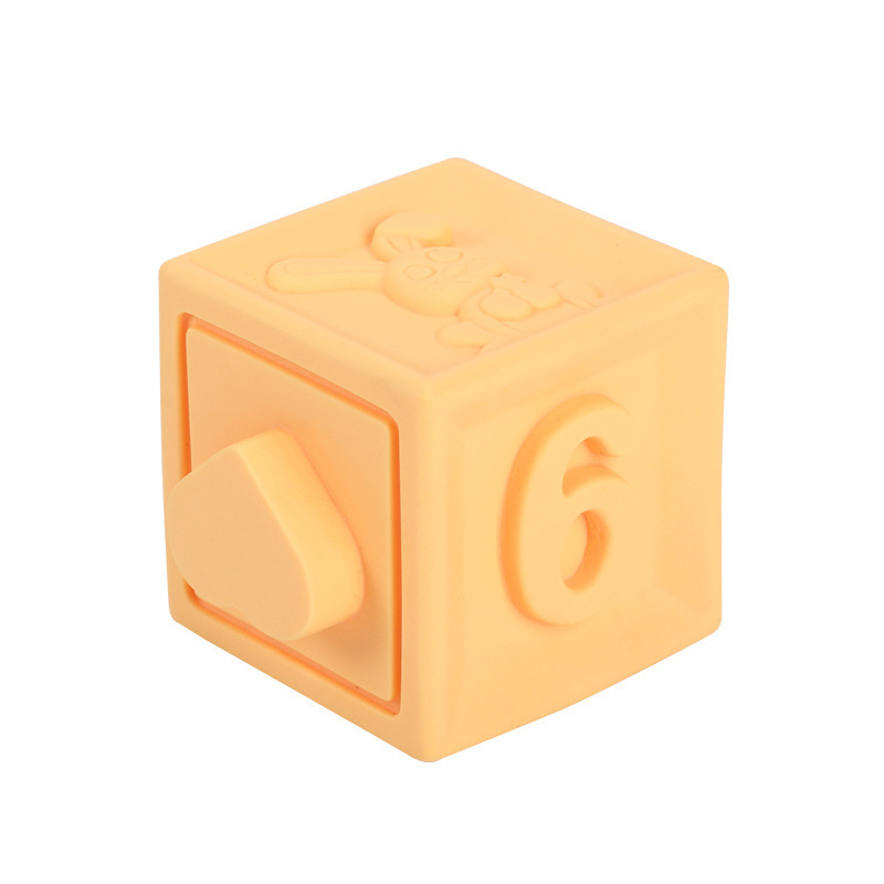 Children's Toys Soft Plastic Jenga Set Baby Early Education Puzzle Chewable Embossed Digital Large Particle Building Blocks