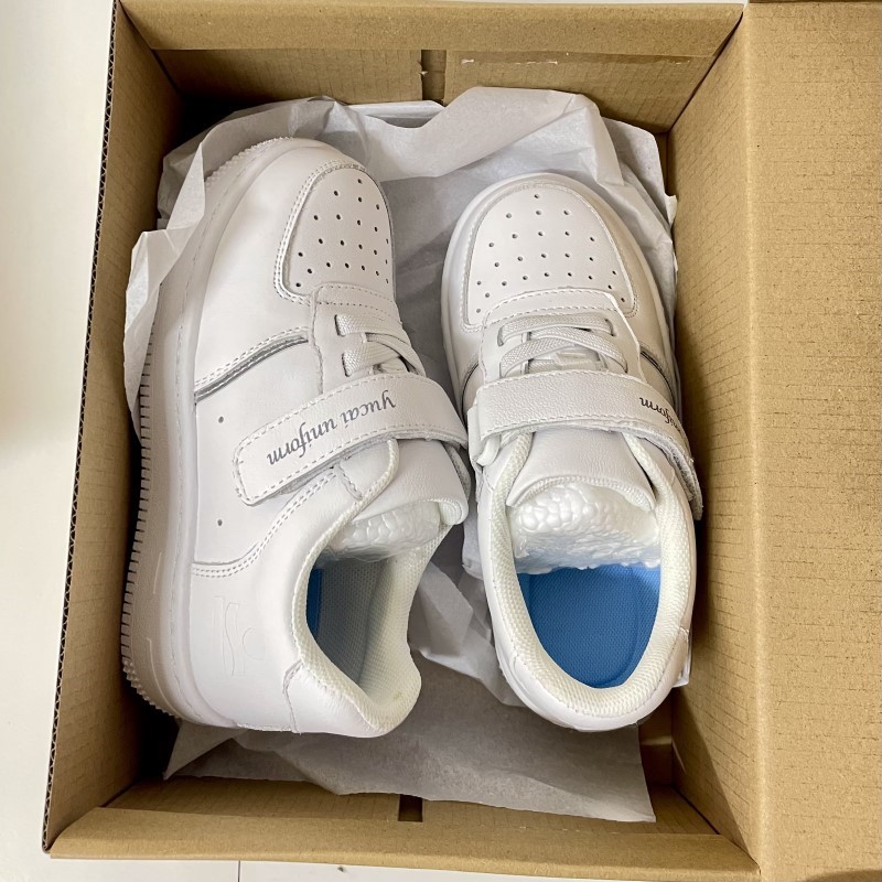 Wenzhou Foreign Trade Leather Shoes for Students and Teenagers, Campus Shoes, Black and White Children's Shoes, Genuine Leather Shoes, Cowhide White Shoes