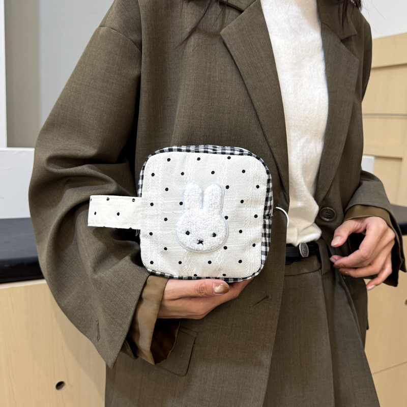 Корейская сумка с горошком Микки, сумка для хранения полароидов и косметики, большая вместимость, портативная косметичка