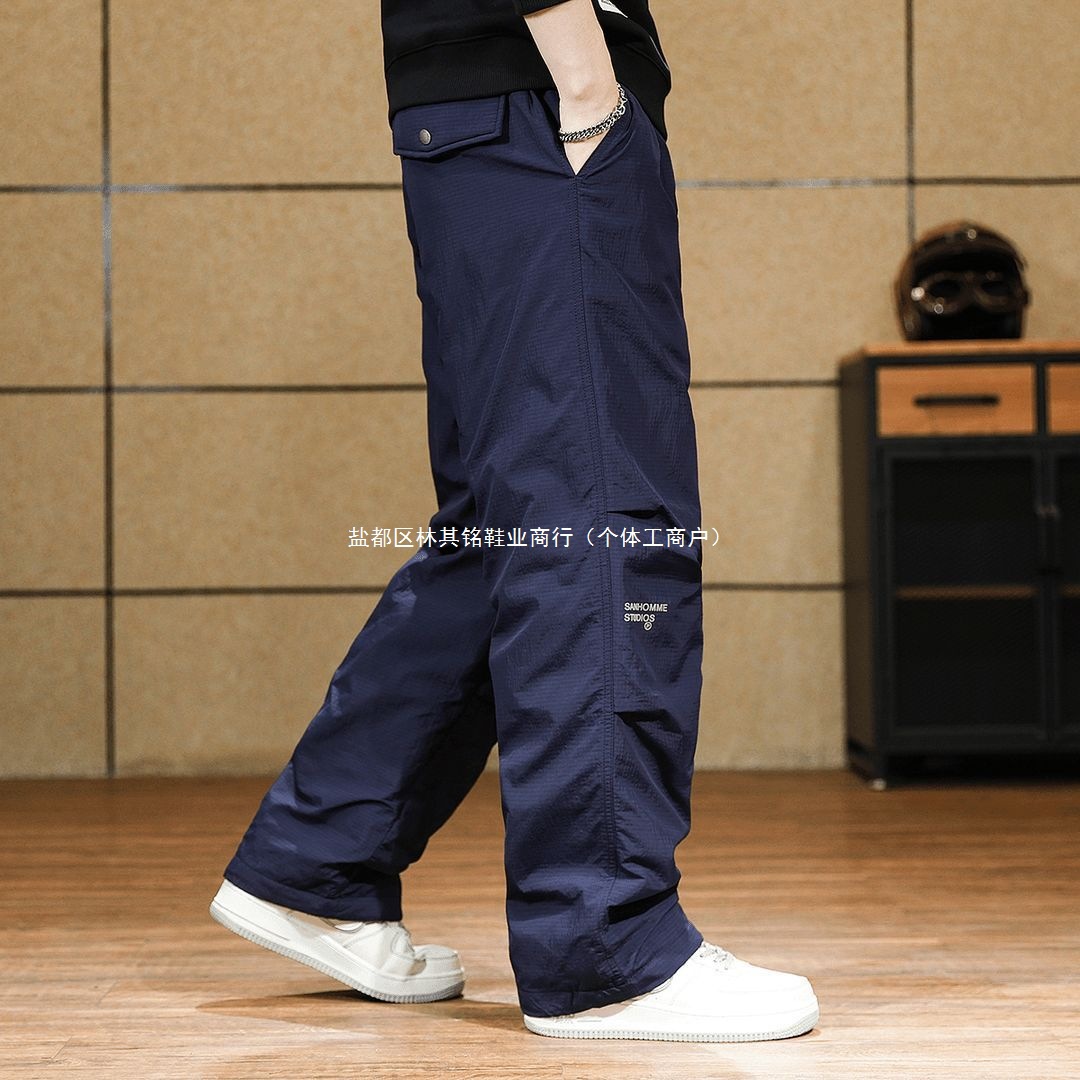 Men's White Duck down Pants Men's Winter Outer Wear Large Size Cold-Proof Assault Pants Men's Outdoor Warm Work Pants Men