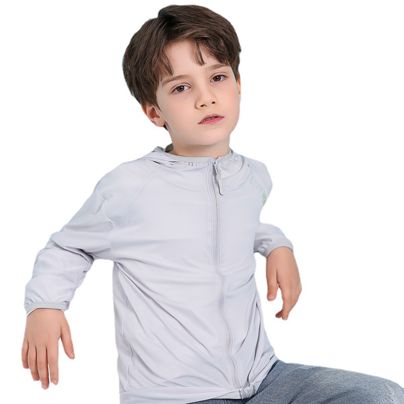 New Summer Children's Sunscreen Clothes Boys' Quick-drying Coat Girls' Skin Clothes Children's Anti-mosquito Clothes Sportswear Generation Hair