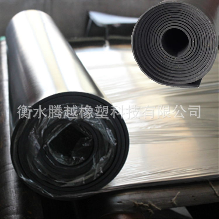 Factory Floor High-Quality Industrial Rubber Sheet 3mm Black Rubber 5mm Rubber Sheet Waterproof Shock-Absorbing Wear-Resistant Rubber Sheet