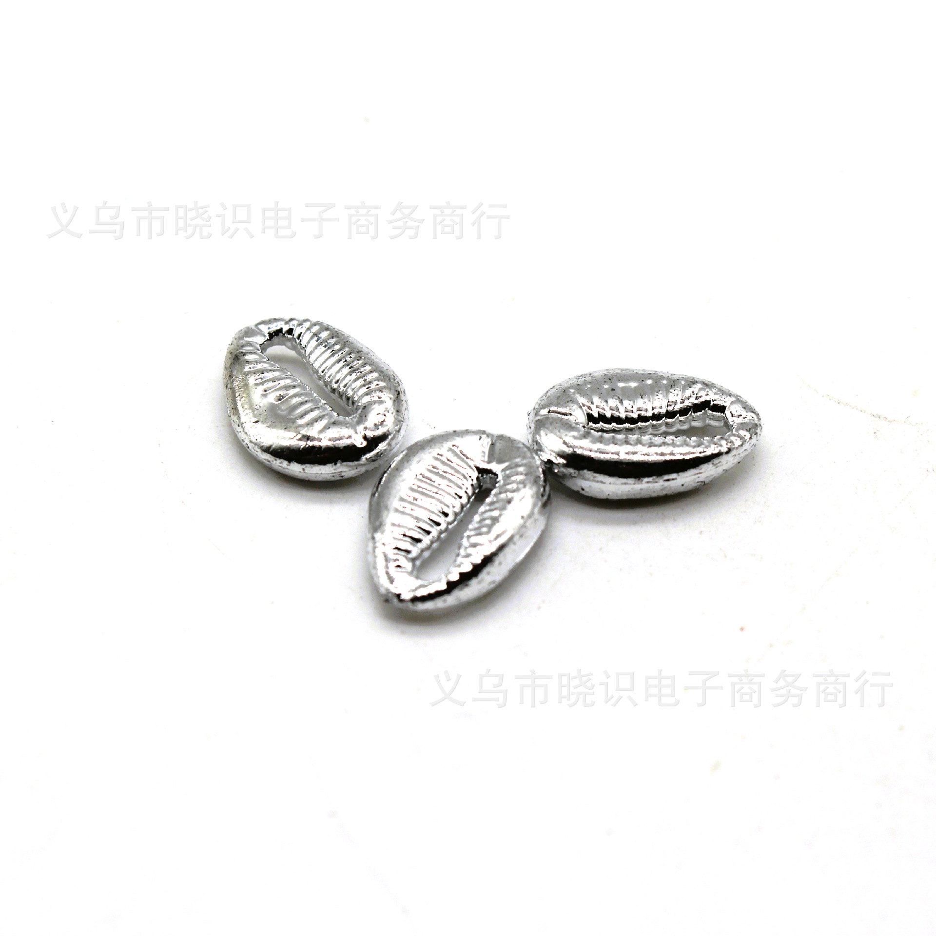 ccb electroplated shell imitation gold perforated plastic beads handmade DIY jewelry necklace beaded