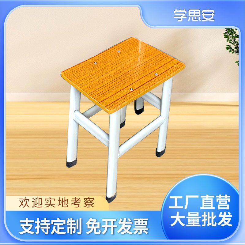 Orange Color Student Desks and Chairs Set Primary and Secondary School Desks and Chairs Children's Study Table Reading Desk Wholesale