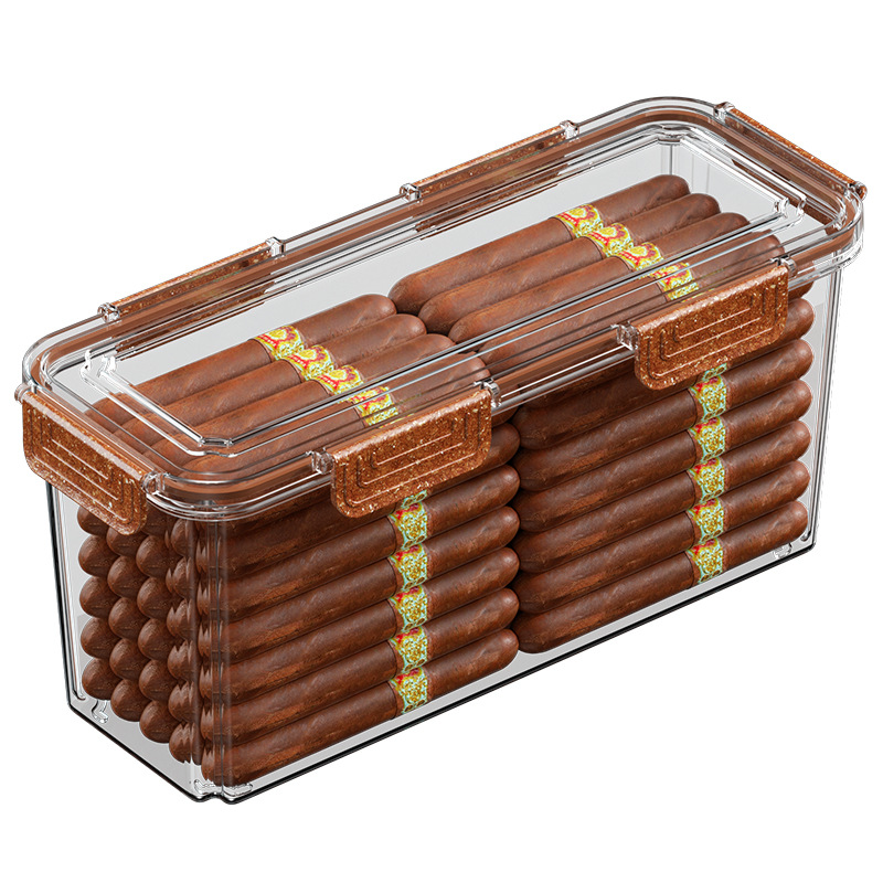 Zhang Gong Cigar Humidor Cigar Box Portable Cedar Wood Aging Box Cigar Cohiba Fragrant Cigar Maintenance Box