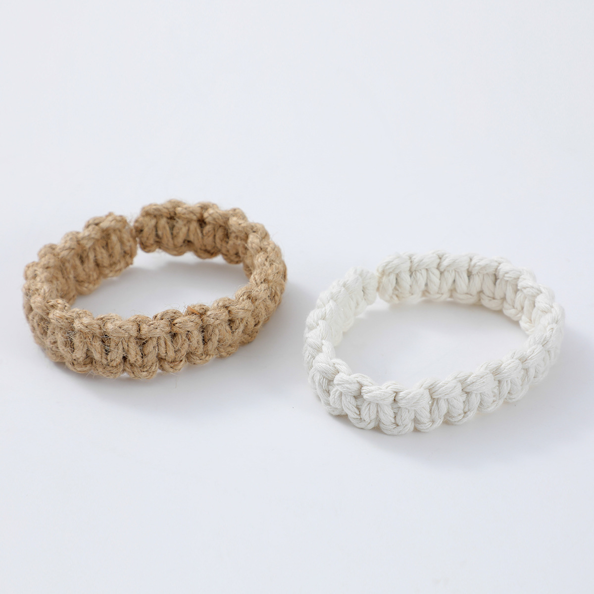 Cross-border new hemp rope curtain clip living room curtain binding rope woven curtain lace pure handmade window